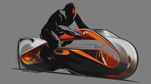 Kombiniranje barv zasnovanega motocikla