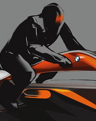 Kombiniranje barv zasnovanega motocikla