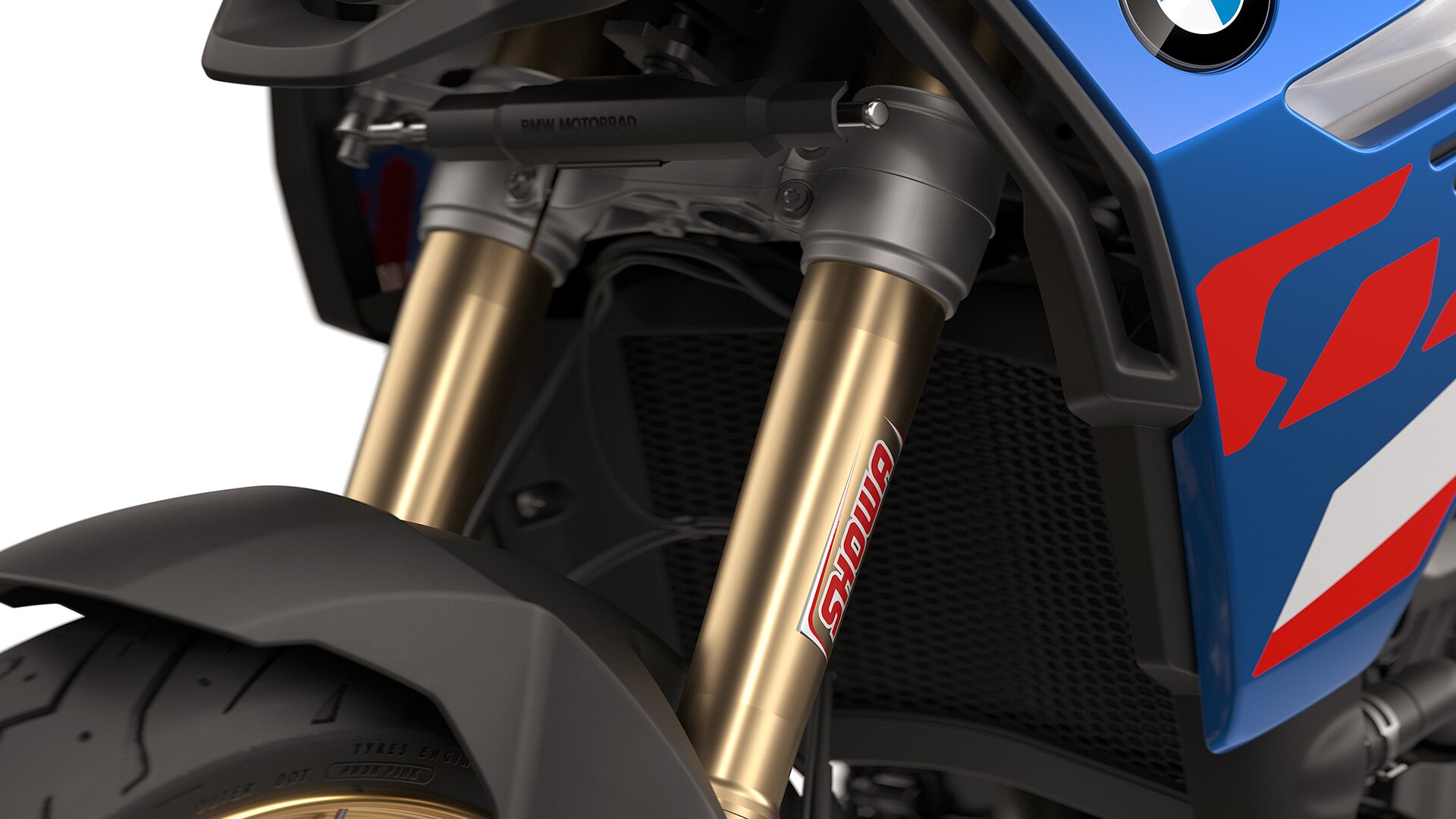 Model F 900 GS znamke BMW Motorrad s paketom Enduro Pro vklj. s športnim podvozjem.