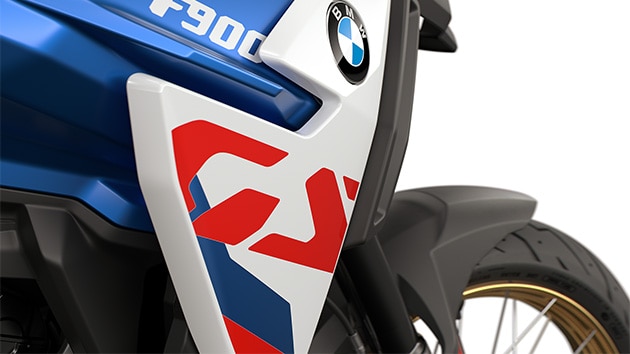 Impresiven logotip GS na modelu F 900 GS znamke BMW Motorrad