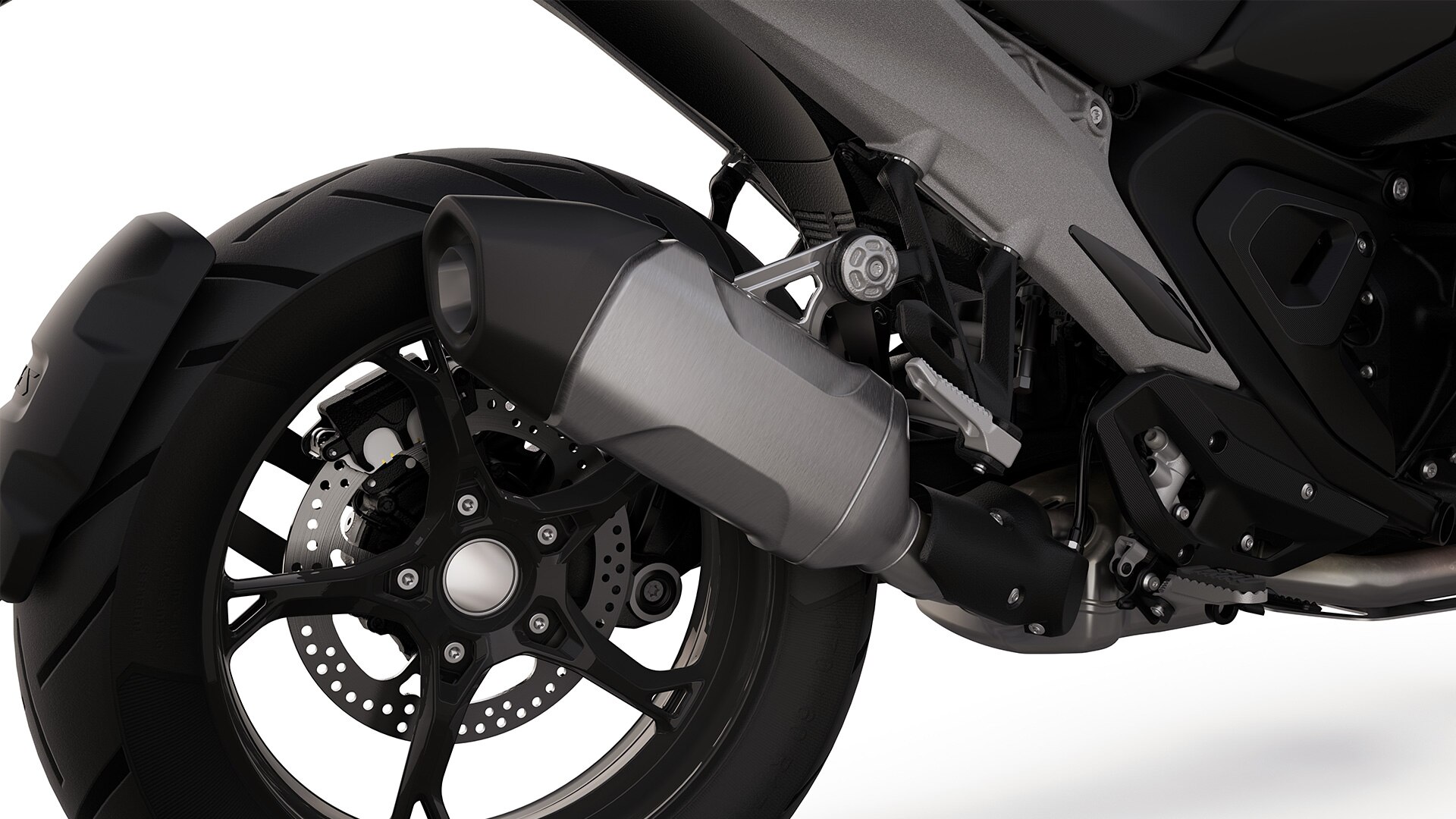Serijski končni glušnik modela R 1300 GS znamke BMW Motorrad