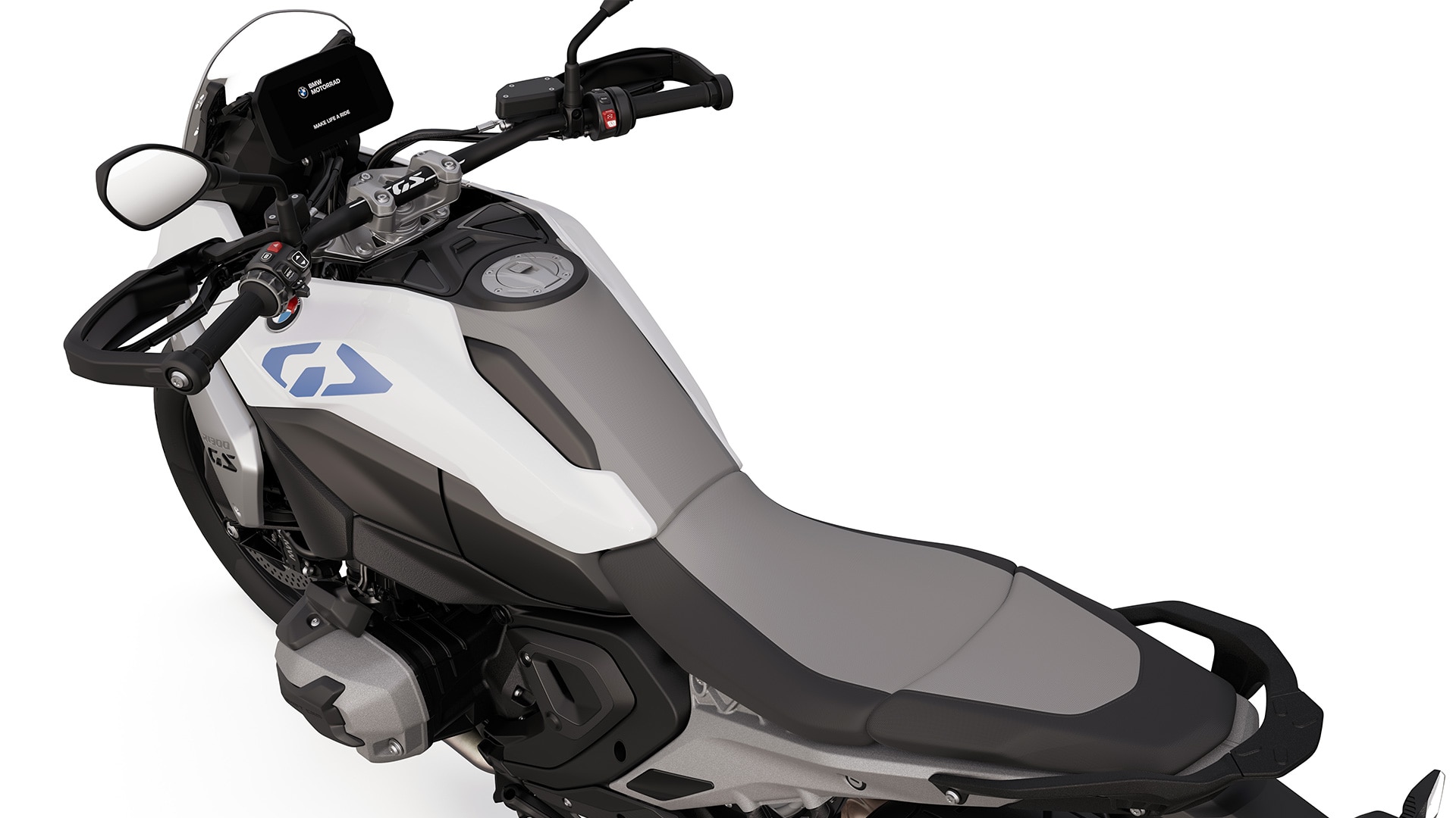 Neprekinjena linija rezervoarja-sedeža modela R 1300 GS znamke BMW Motorrad