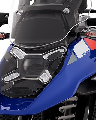 Sprednji del modela R 1300 GS Trophy znamke BMW Motorrad