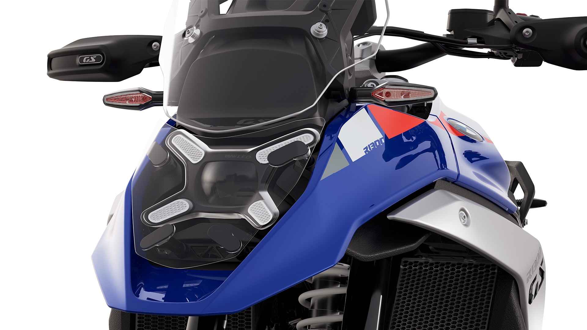 Sprednji del modela R 1300 GS Trophy znamke BMW Motorrad