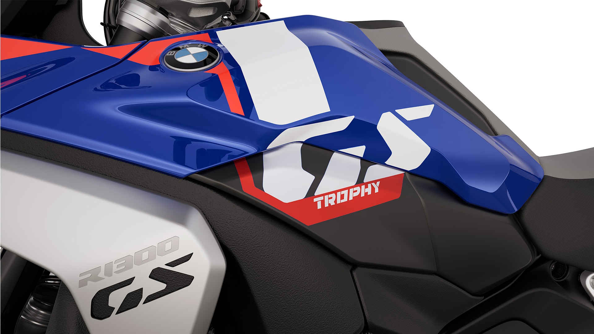 Napis "GS Trophy" modela R 1300 GS Trophy znamke BMW Motorrad