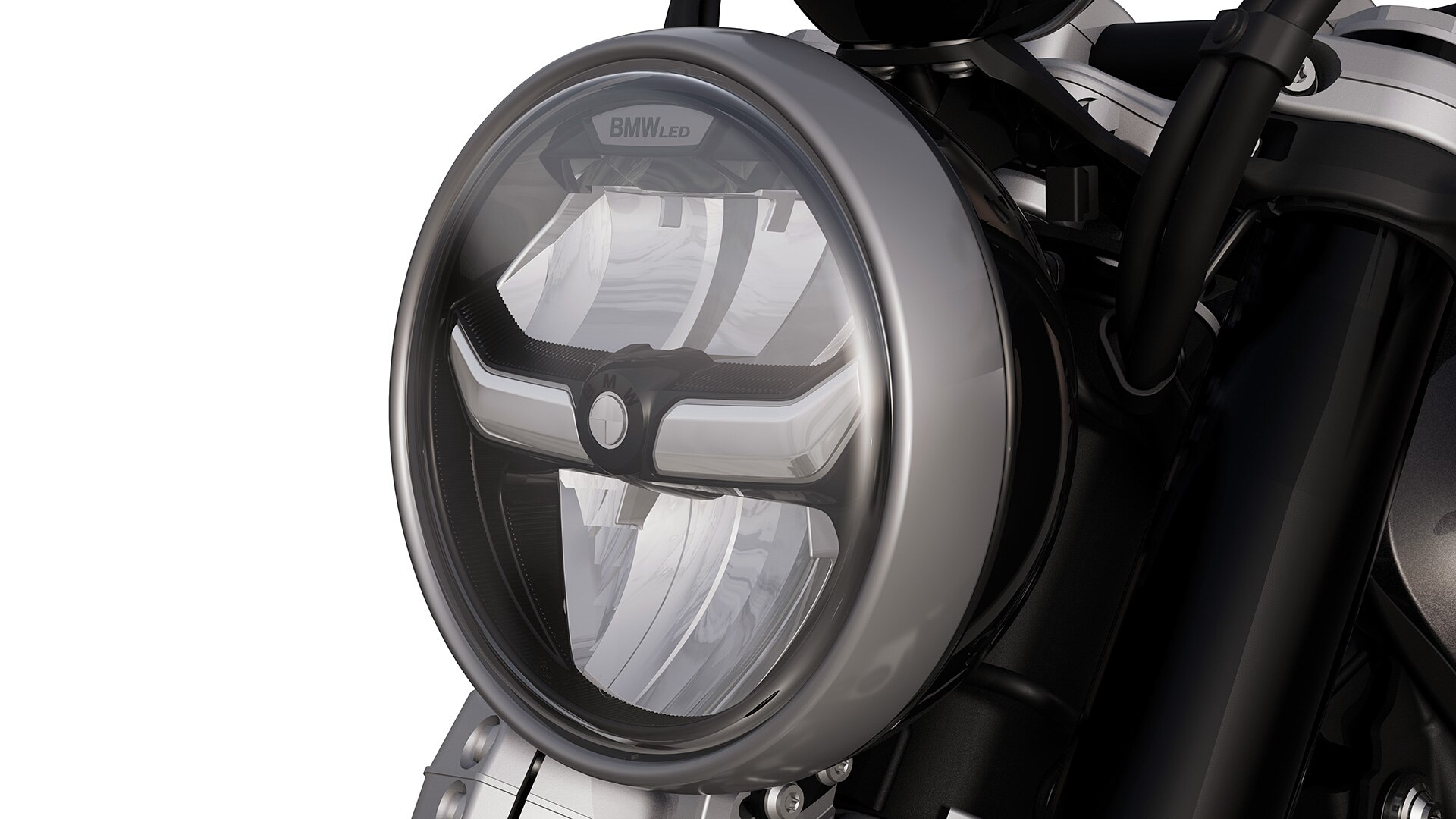 Model R 12 znamke BMW Motorrad z LED-žarometi z dnevno lučjo za vožnjo