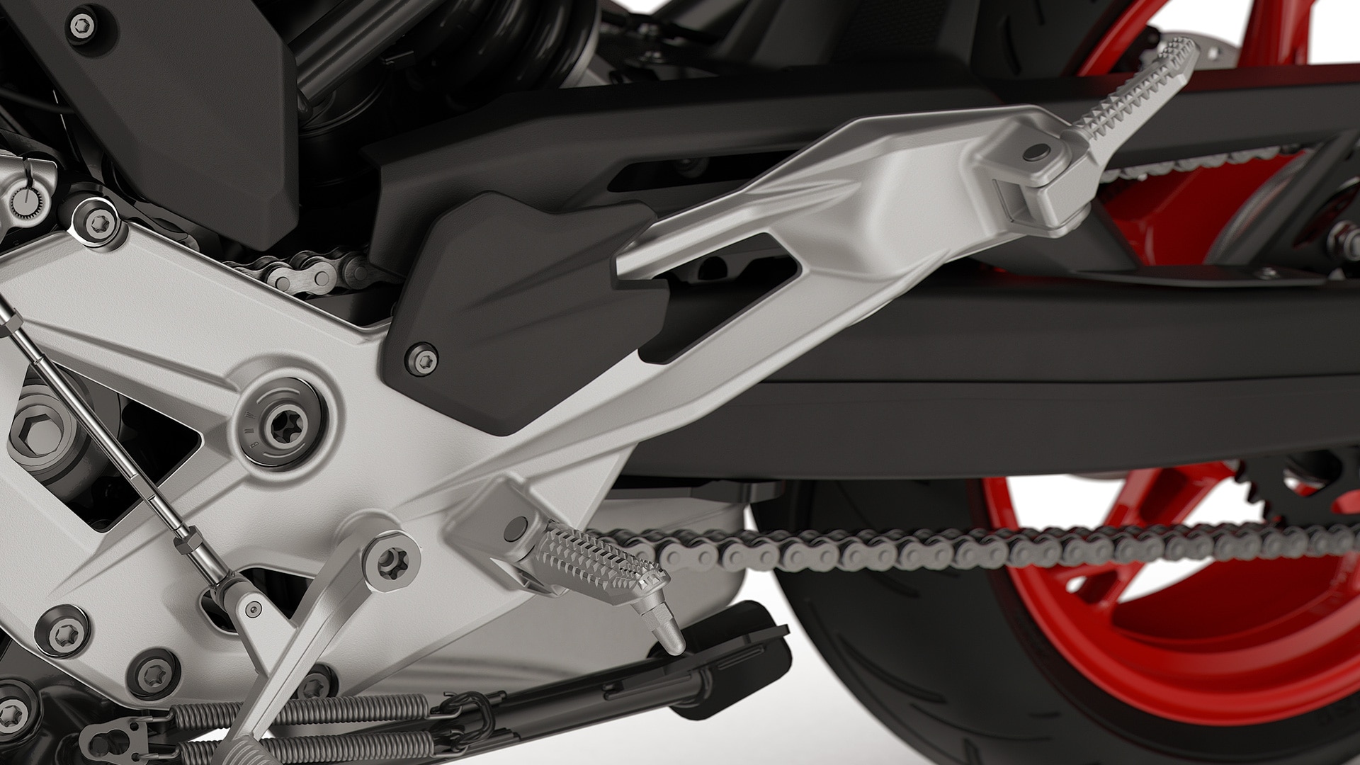 Rezkane nožne opore in nožni vzvodi modela F 900 R znamke BMW Motorrad
