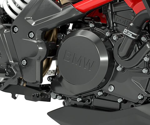 Na sliki je titanovo siv motor modela G 310 R.