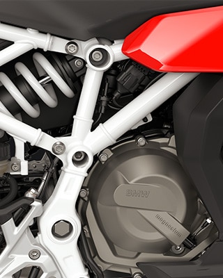 Vrstni dvovaljni motor modela F 450 RR znamke BMW Motorrad