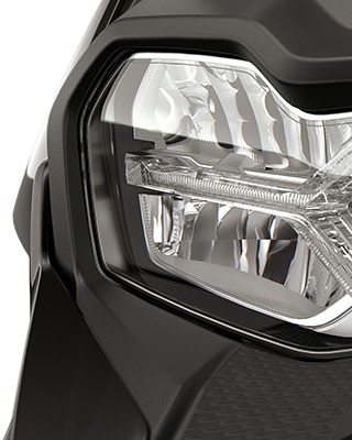 Predelana zasnova sprednjega dela modela C 400 X znamke BMW Motorrad