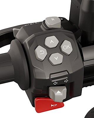 Upravljanje s krmilom pri vozilu eParkourer CE 02 znamke BMW Motorrad